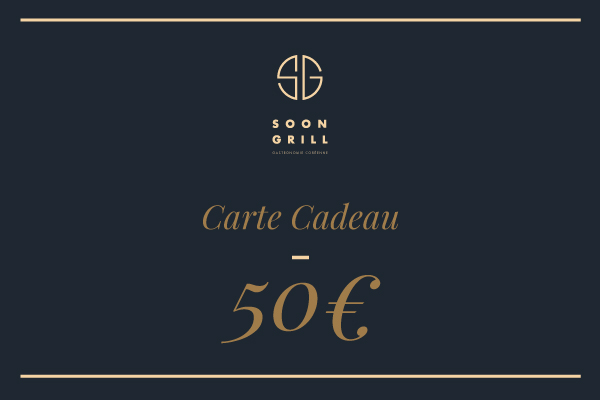 Carte Cadeau Soon Grill - 50€ - Soon Grill Accueil